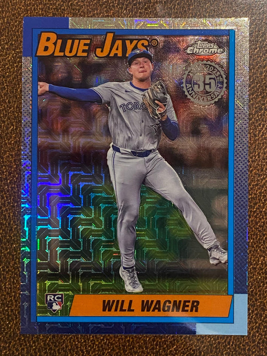 Will Wagner - 2025 Topps Series 2 - 1990 Mojo Refractor - Blue Jays