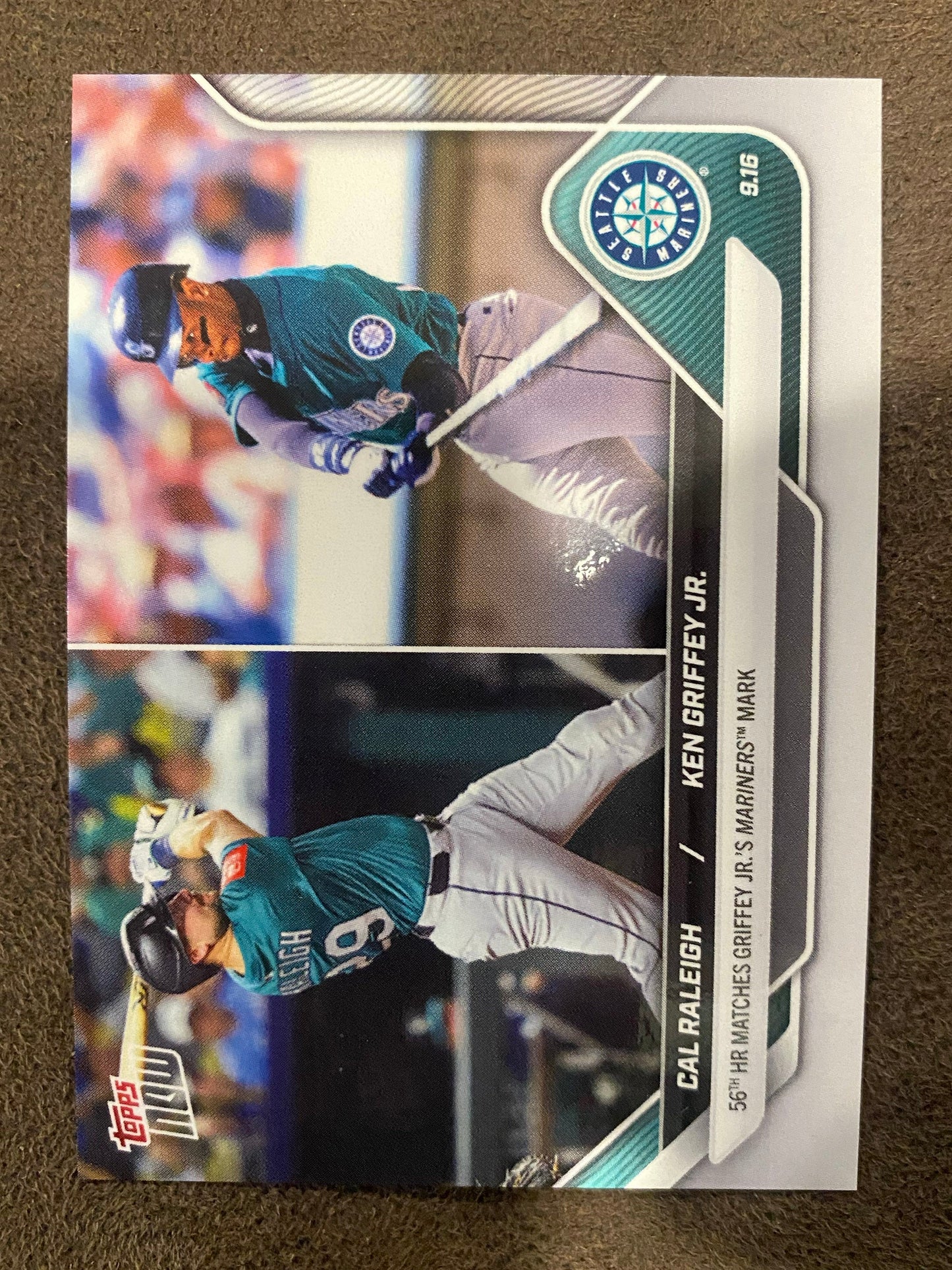 Cal Raleigh / Ken Griffey Jr. - 2025 Topps Now - Card 720 (PR: 16,484) - Marlins