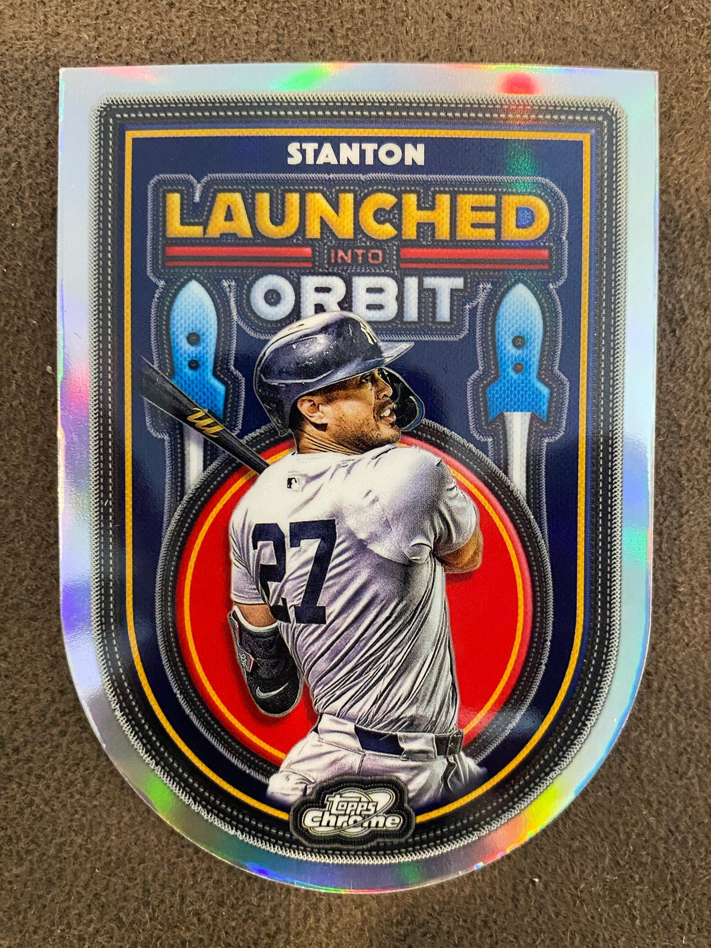 Giancarlo Stanton - 2025 Topps Chrome Cosmic - Launched Into Orbit Insert - Yankees