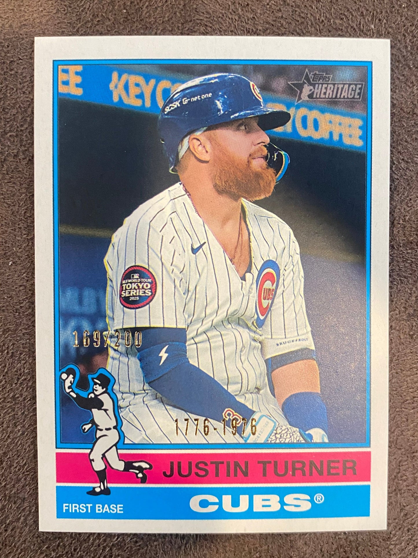 Justin Turner - 2025 Topps Heritage High Number - Bicentennial /200 - Cubs