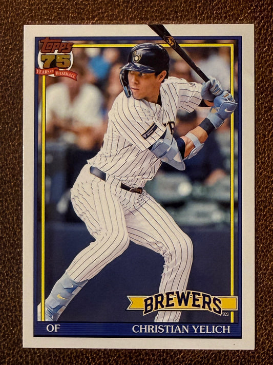 Christian Yelich - 2026 Topps Series 1 - 1991 Insert - Brewers
