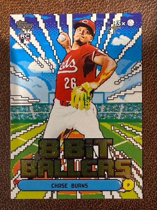 Chase Burns - 2026 Topps Series 1 - 8 Bit Ballers Insert - Reds