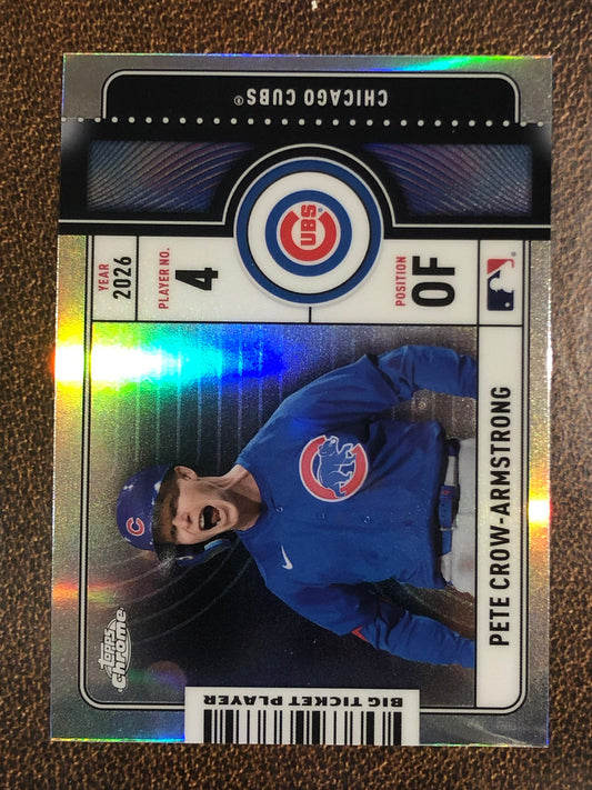 Pete Crow Armstrong - 2026 Topps Chrome - Big Ticket Player Insert - Cubs