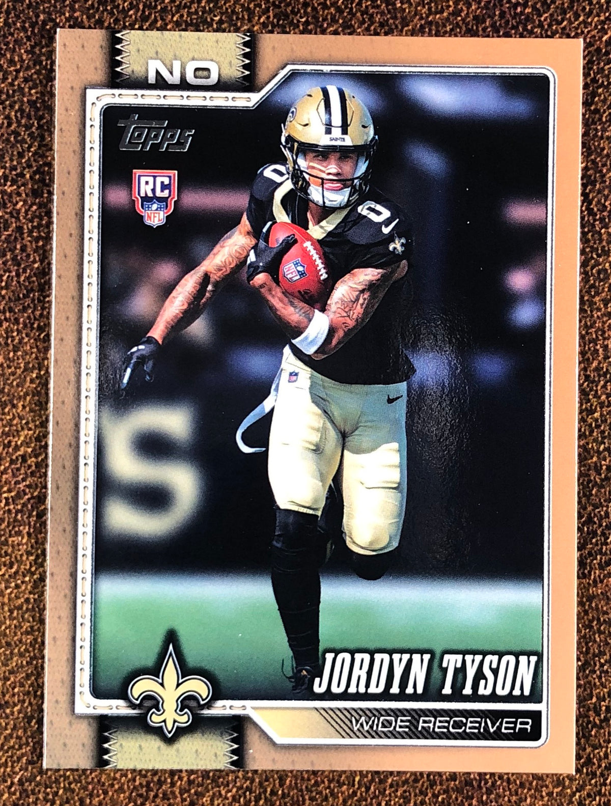 Jordyn Tyson - 2026 Topps Flagship - GOLD Rookie /2026 (*Edge Damage*) - Saints