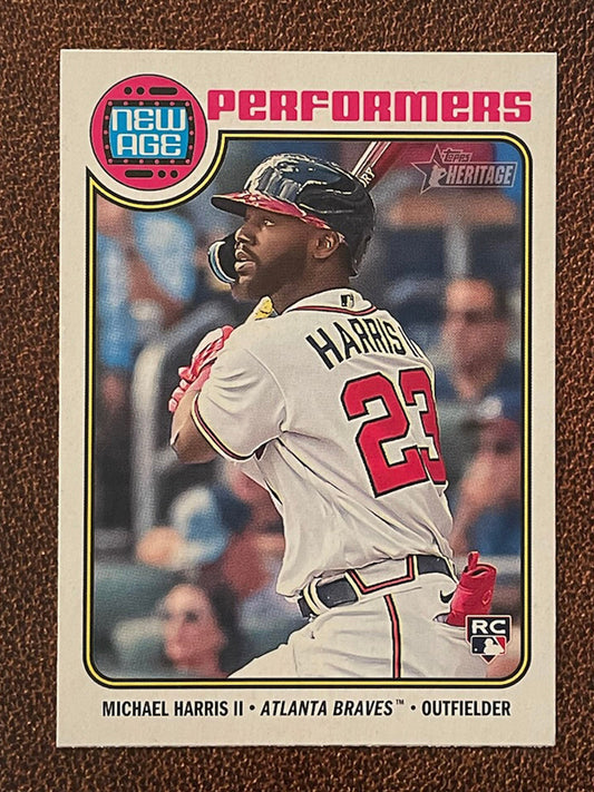 Michael Harris II - 2023 Topps Heritage - New Age Performers Insert - Braves