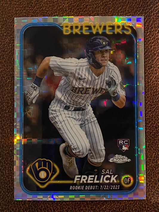 Sal Frelick - 2024 Topps Chrome Update - XFractor (Rookie Debut) - Brewers