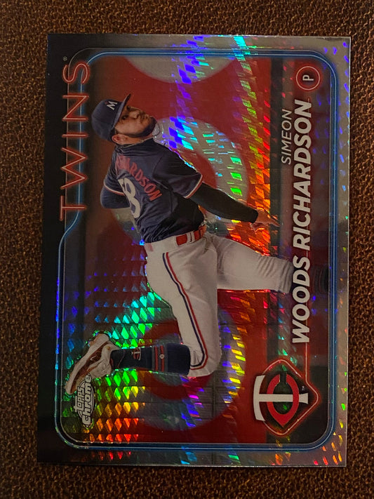 Simeon Woods Richardson - 2024 Topps Chrome Update - Prism Refractor - Twins