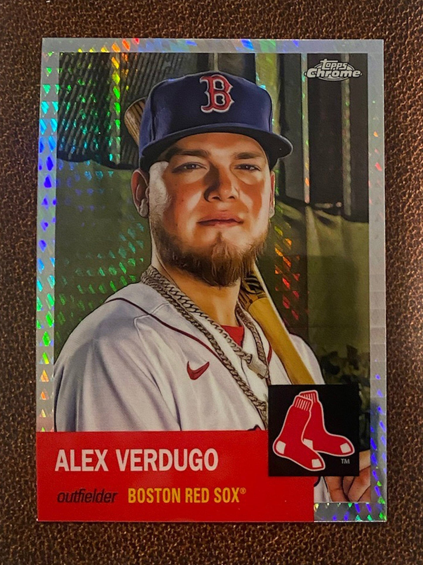 Alex Verdugo - 2022 Topps Chrome Platinum Anniversary - Prism Refractor - Red Sox