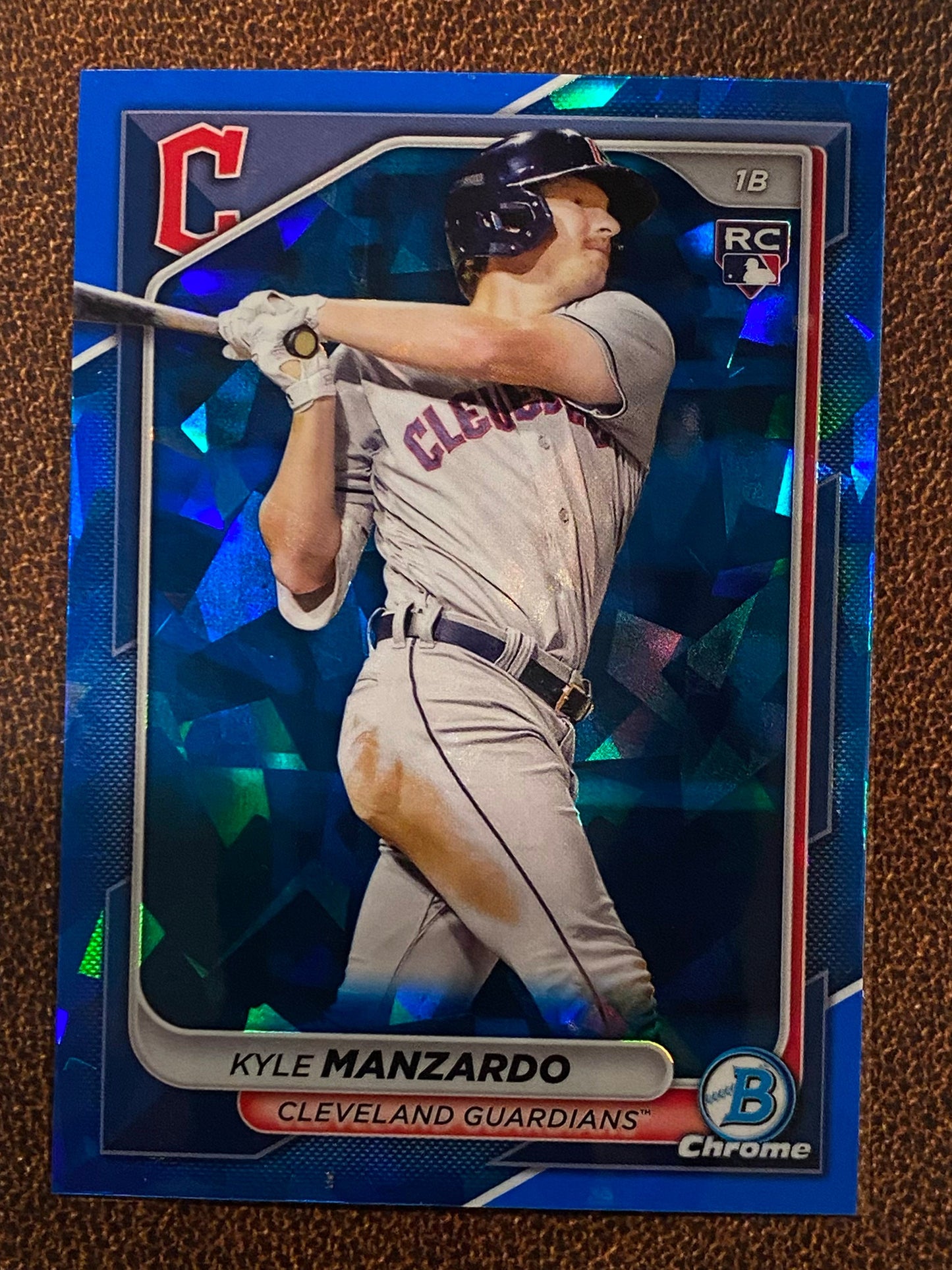 Kyle Manzardo - 2024 Bowman Chrome - Sapphire - Guardians