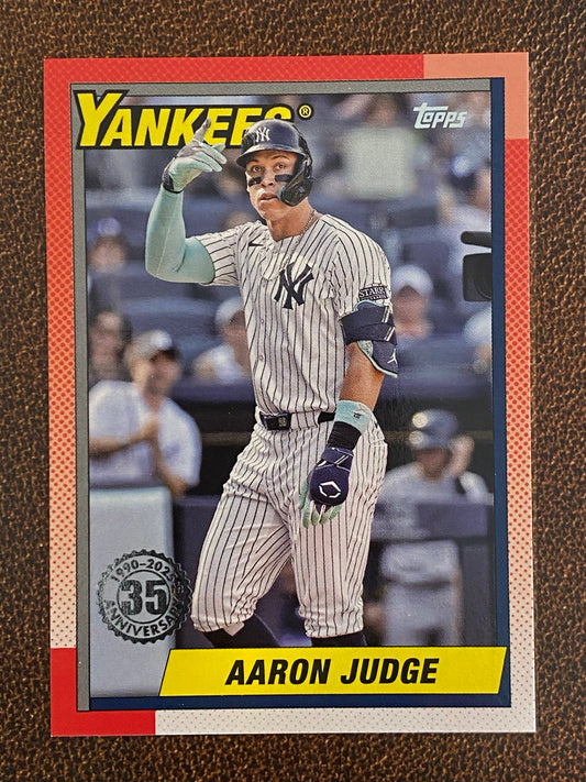 Aaron Judge - 2025 Topps Series 1 - 1990 Insert - Yankees