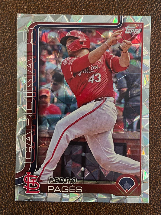 Pedro Pages - 2025 Topps Series 1 - Diamante - Cardinals