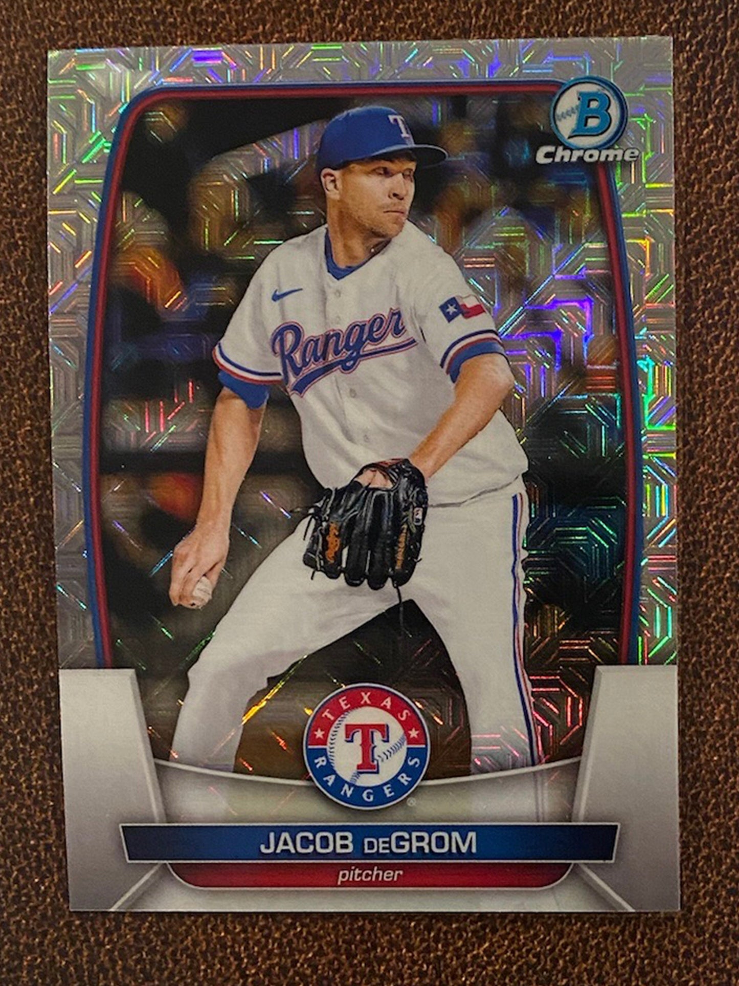 Jacob DeGrom - 2023 Bowman - Mega Box Mojo Refractor - Rangers