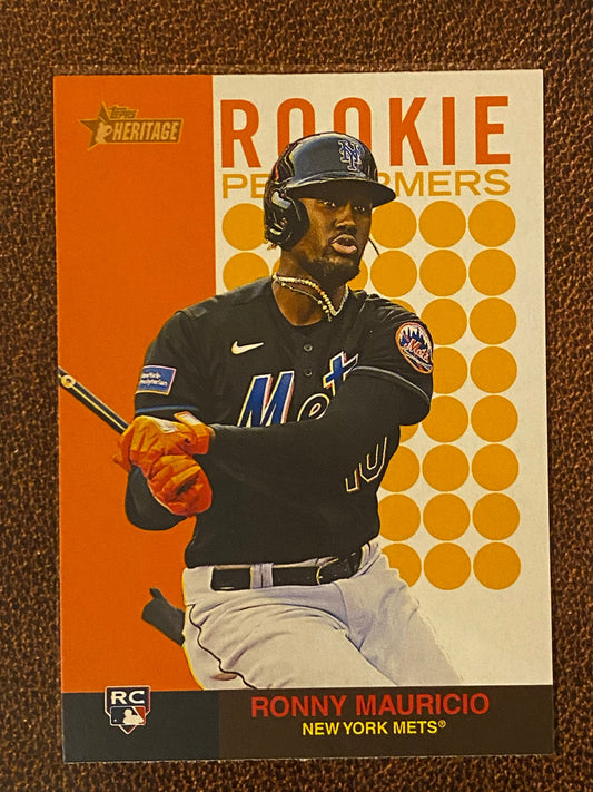 Ronny Mauricio - 2024 Topps Heritage High Number - Rookie Performers - Mets