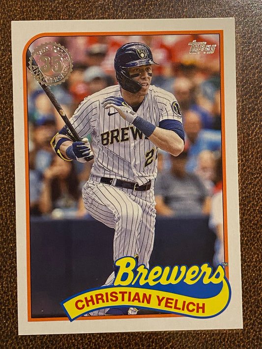 Christian Yelich - 2024 Topps Series1 - 1989 Inserts - Brewers