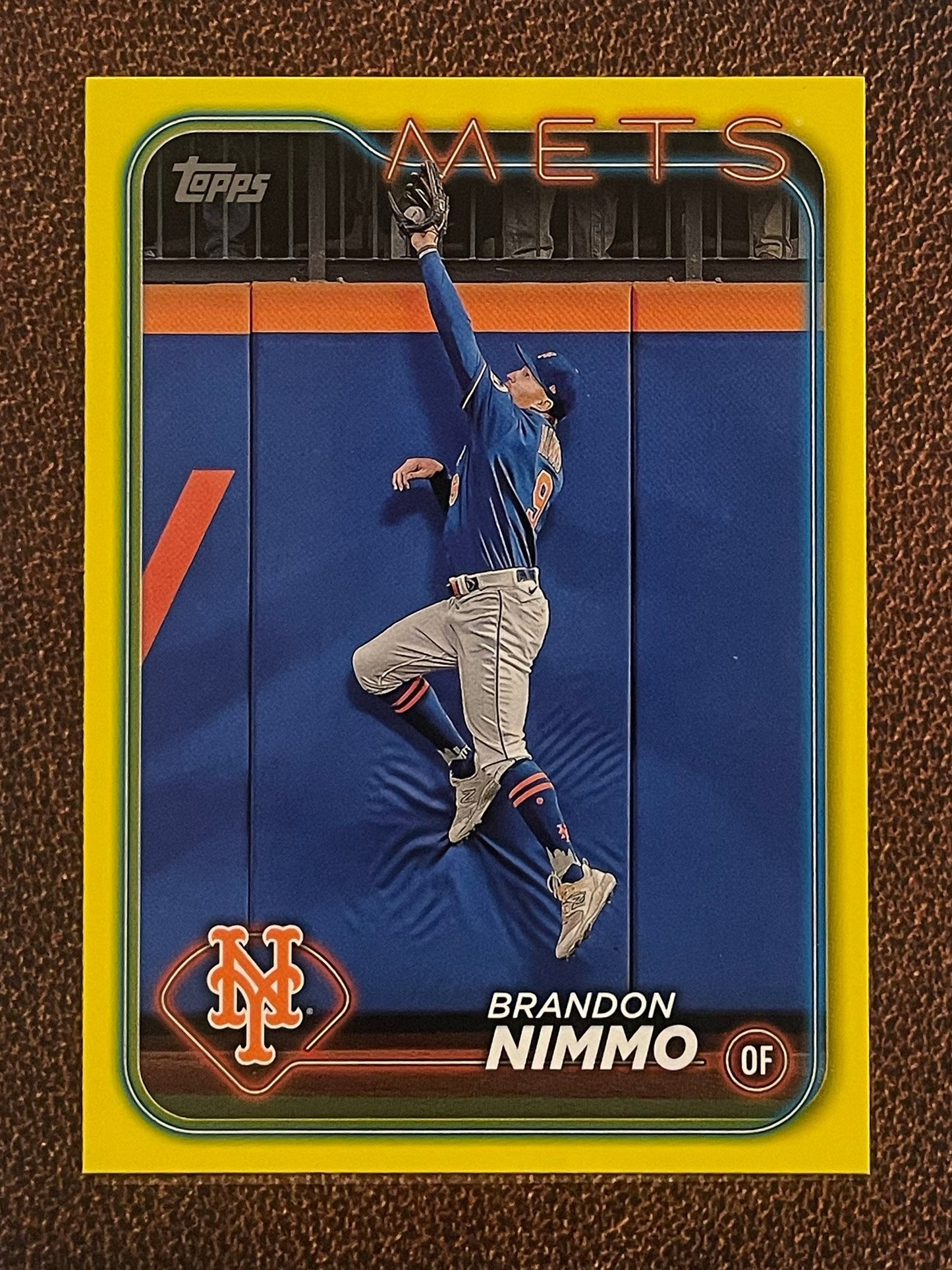 Brandon Nimmo - 2024 Topps Series 1 - Yellow Parallel - Mets