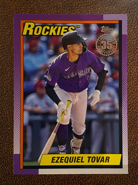 Ezequiel Tovar - 2025 Topps Series 2 - 1990 Insert - Rockies