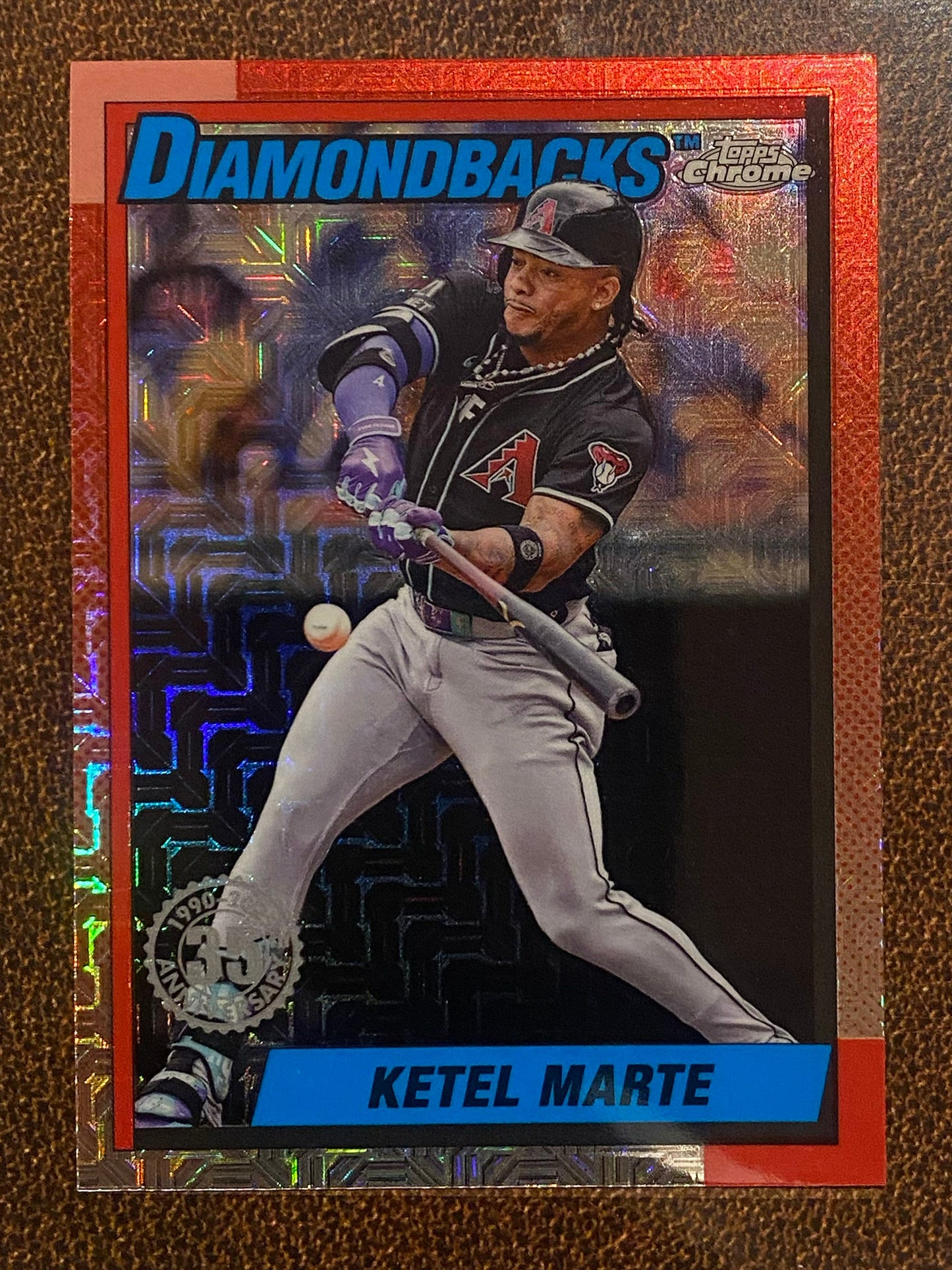 Ketel Marte - 2025 Topps Series 2 - 1990 Mojo Refractor - Diamondbacks