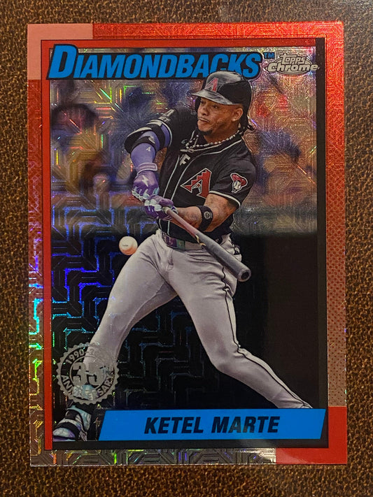 Ketel Marte - 2025 Topps Series 2 - 1990 Mojo Refractor - Diamondbacks