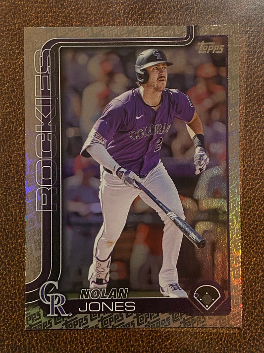 Nolan Jones - 2025 Topps Series 2 - Fanatics Exclusive Topps Foil Border - Rockies