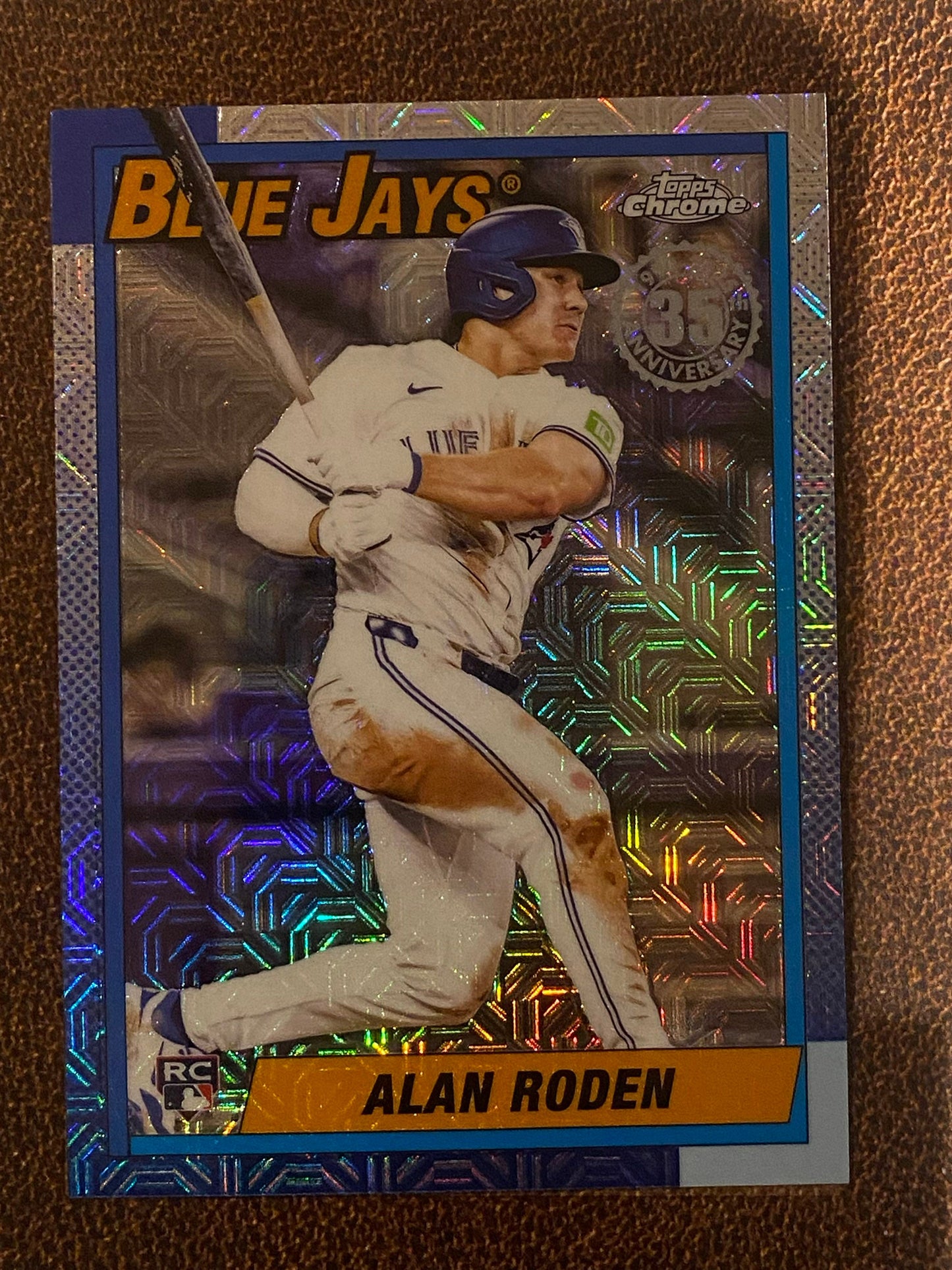 Alan Roden - 2025 Topps Update - 1990 Mojo Refractor - Blue Jays