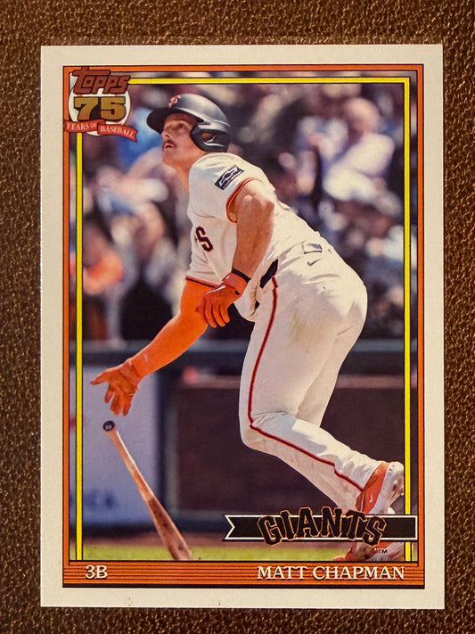 Matt Chapman - 2026 Topps Series 1 - 1991 Insert - Giants