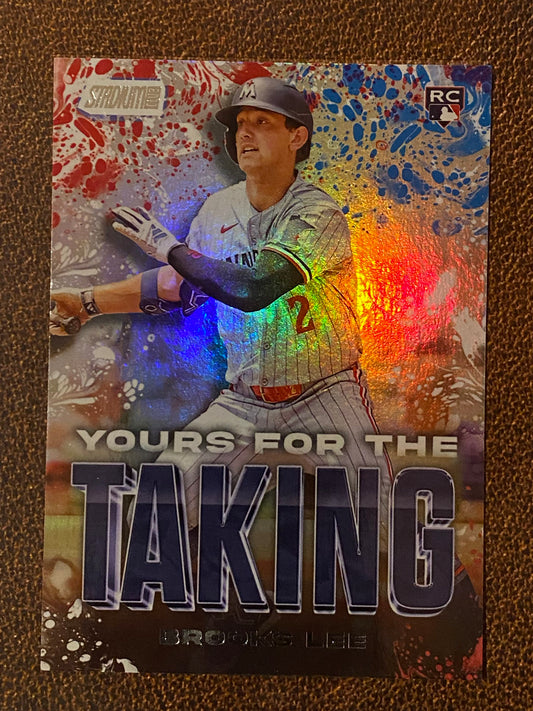 Brooks Lee - 2025 Topps Stadium Club - Yours for the Taking Insert - Twins