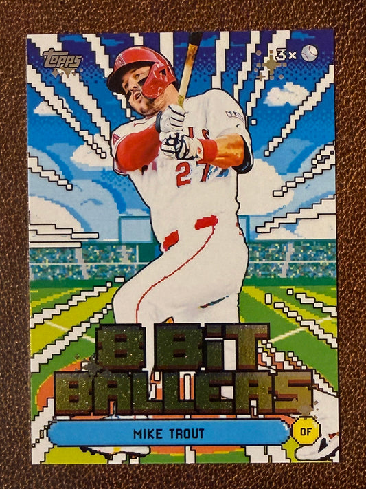 Mike Trout - 2026 Topps Series 1 - 8 Bit Ballers Insert - Angels