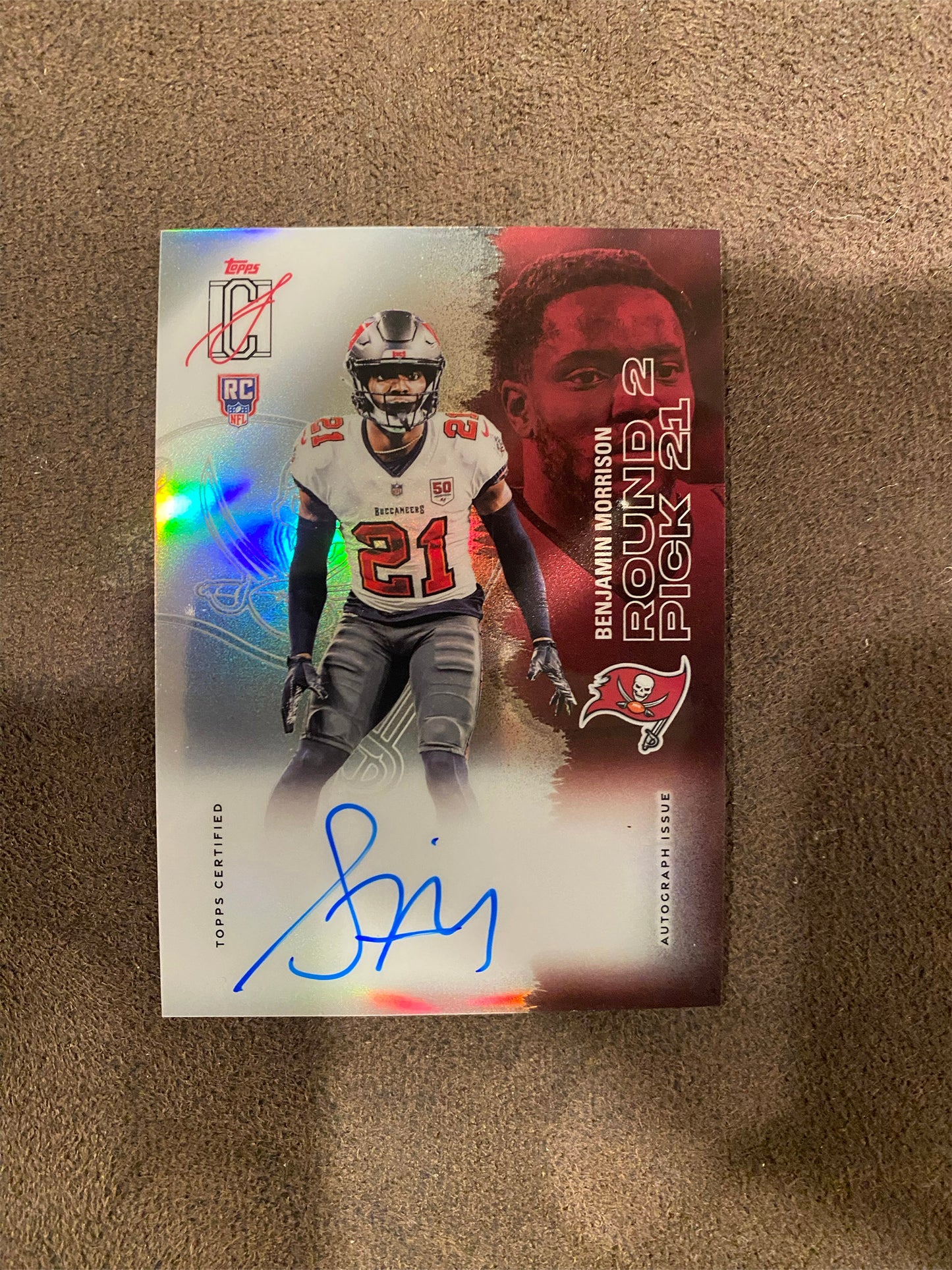 Benajamin Morrison - 2025 Topps Signature Class - Rookie Refractor AUTO - Buccaneers