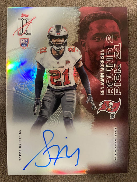 Benajamin Morrison - 2025 Topps Signature Class - Rookie Refractor AUTO - Buccaneers