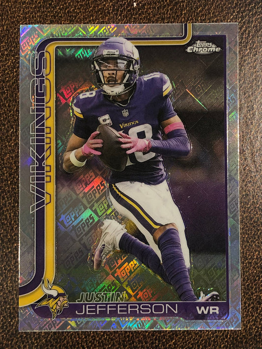 Justin Jefferson - 2025 Topps Chrome - Topps Foil - Vikings
