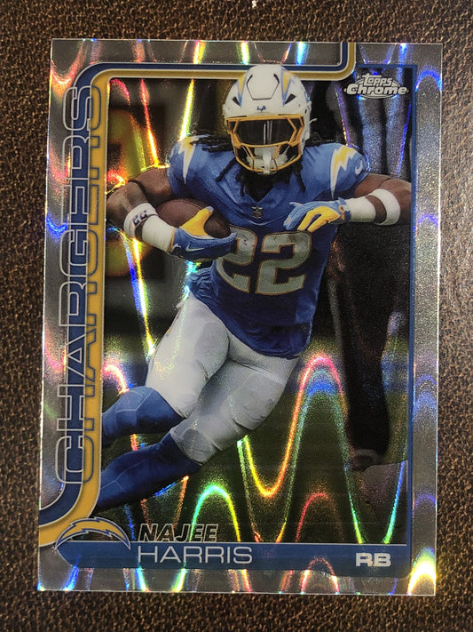Najee Harris - 2025 Topps Chrome - Raywave Refractor - Chargers