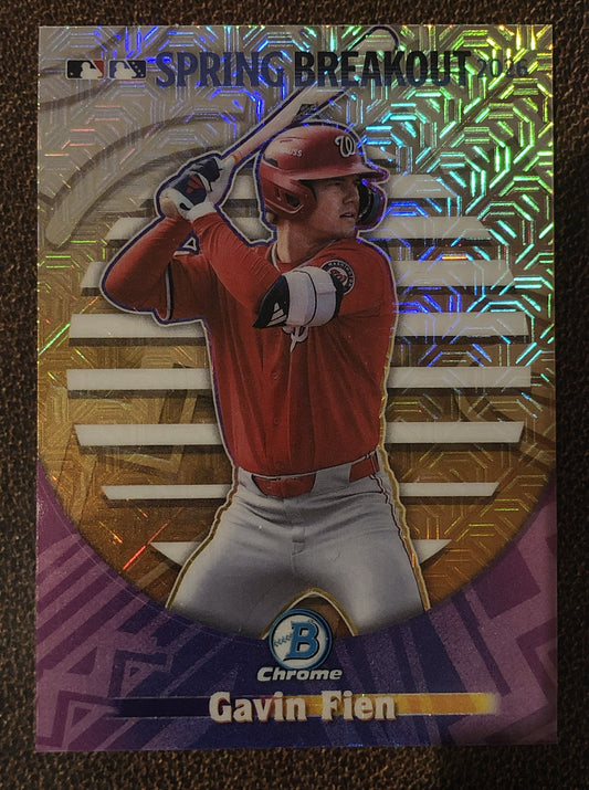 Gavin Fien - 2026 Bowman Chrome - Spring Breakout MOJO - Nationals