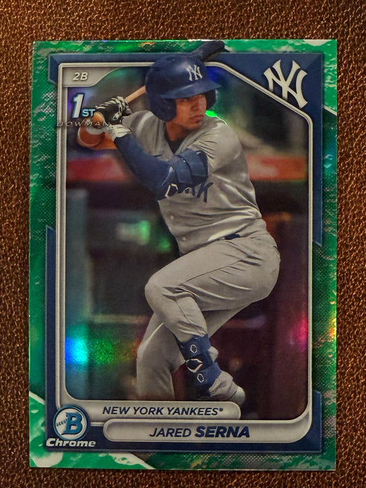 Jared Serna - 2024 Bowman - Chrome Lunar Glow - Yankees