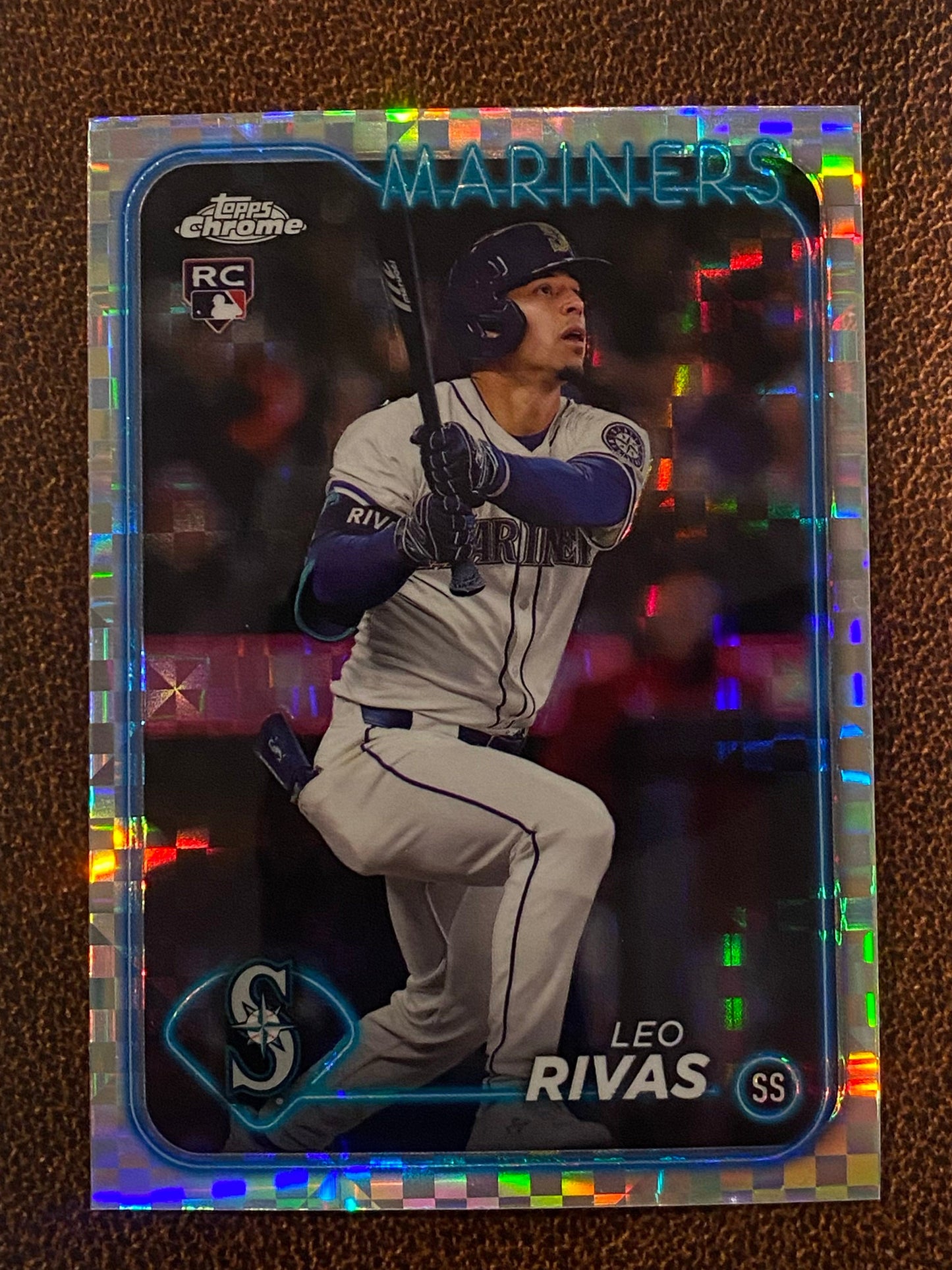 Leo Rivas - 2024 Topps Chrome Update - XFractor - Mariners