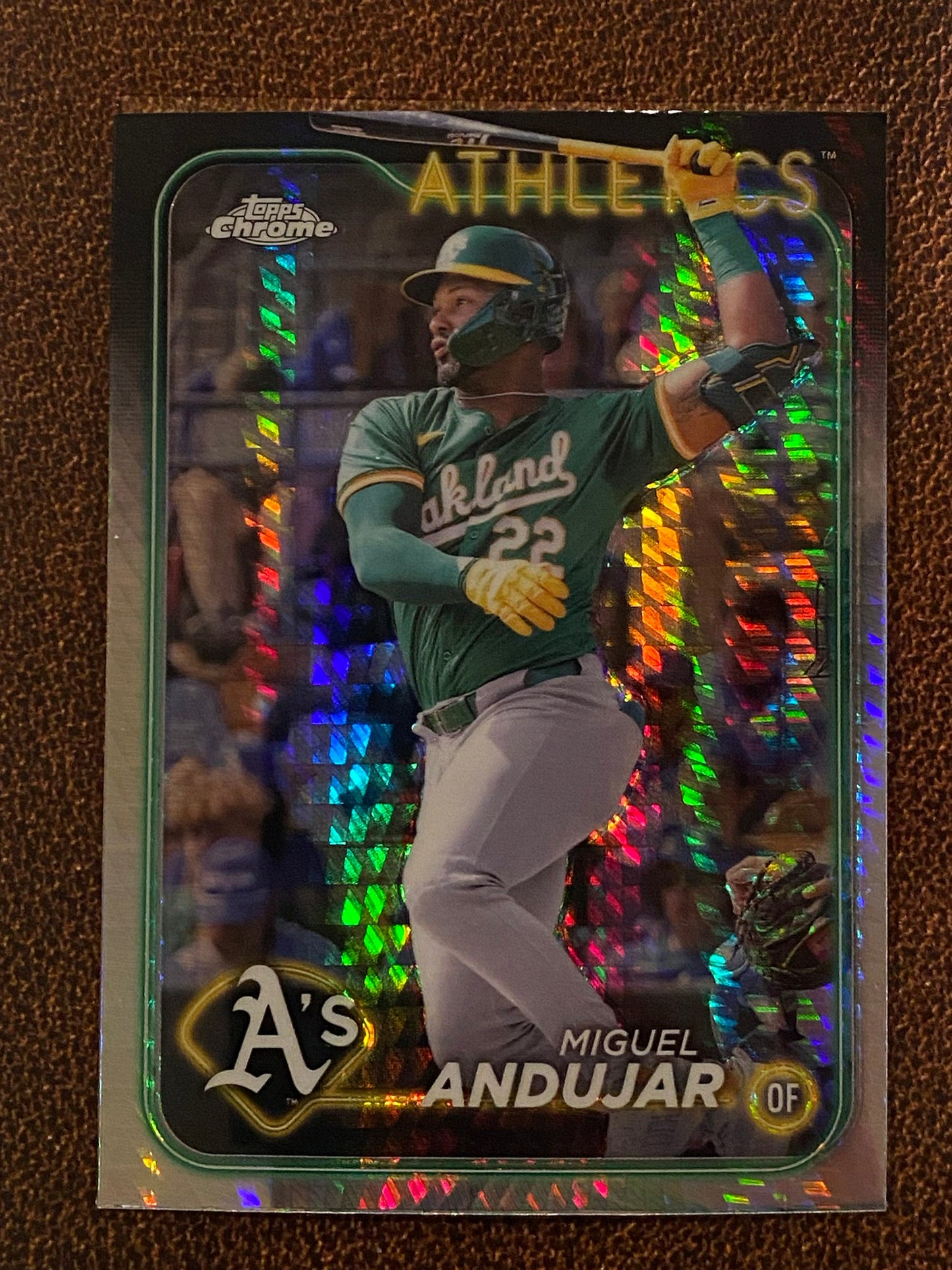 Miguel Andujar - 2024 Topps Chrome Update - Prism Refractor - Athletics