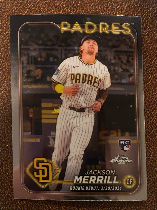 Jackson Merrill - 2024 Topps Chrome Update - Base Rookie (Rookie Debut) - Padres