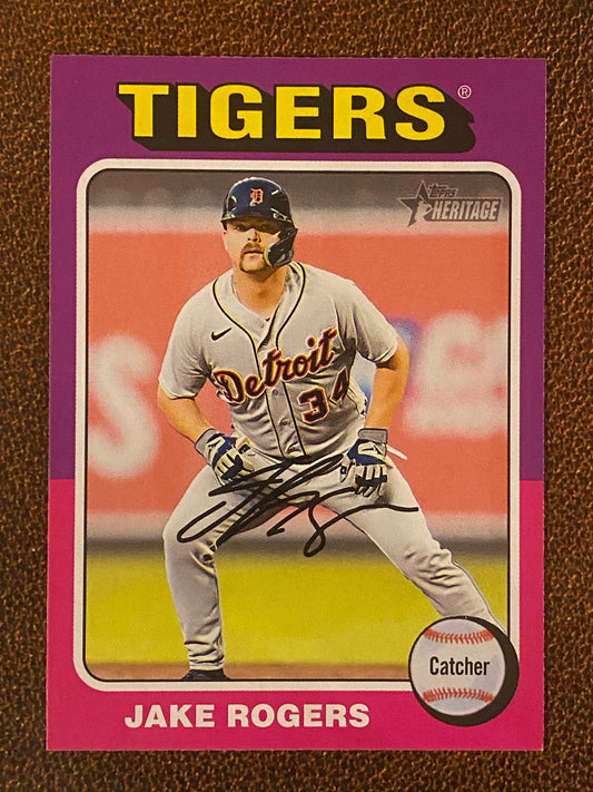 Jake Rogers - 2024 Topps Heritage - Low Number Short Prints - Tigers