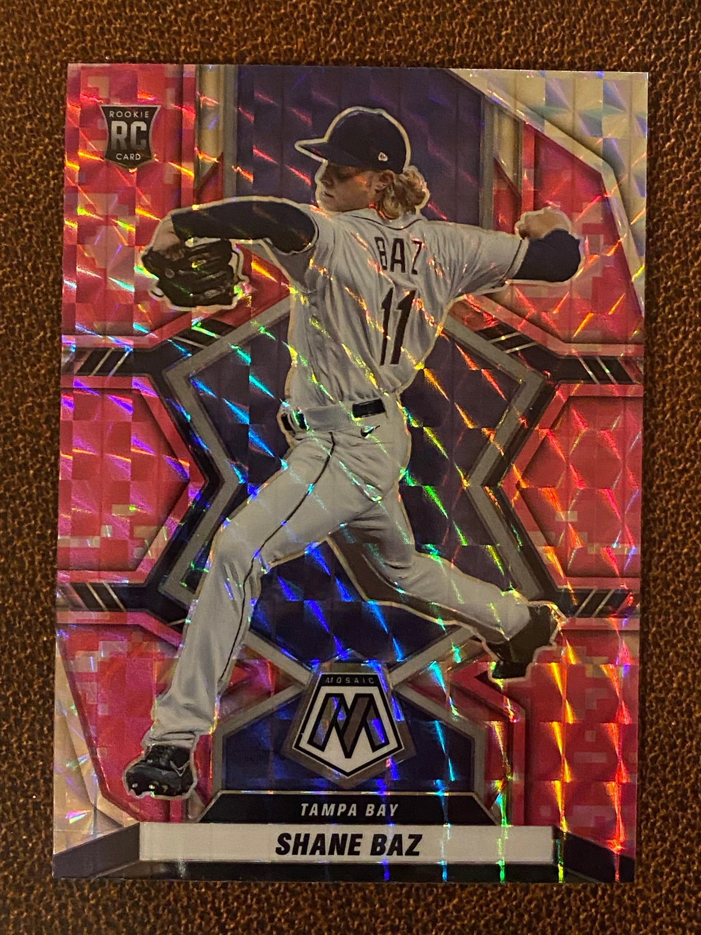 Shane Baz - 2022 Mosaic - Pink Camo - Rays