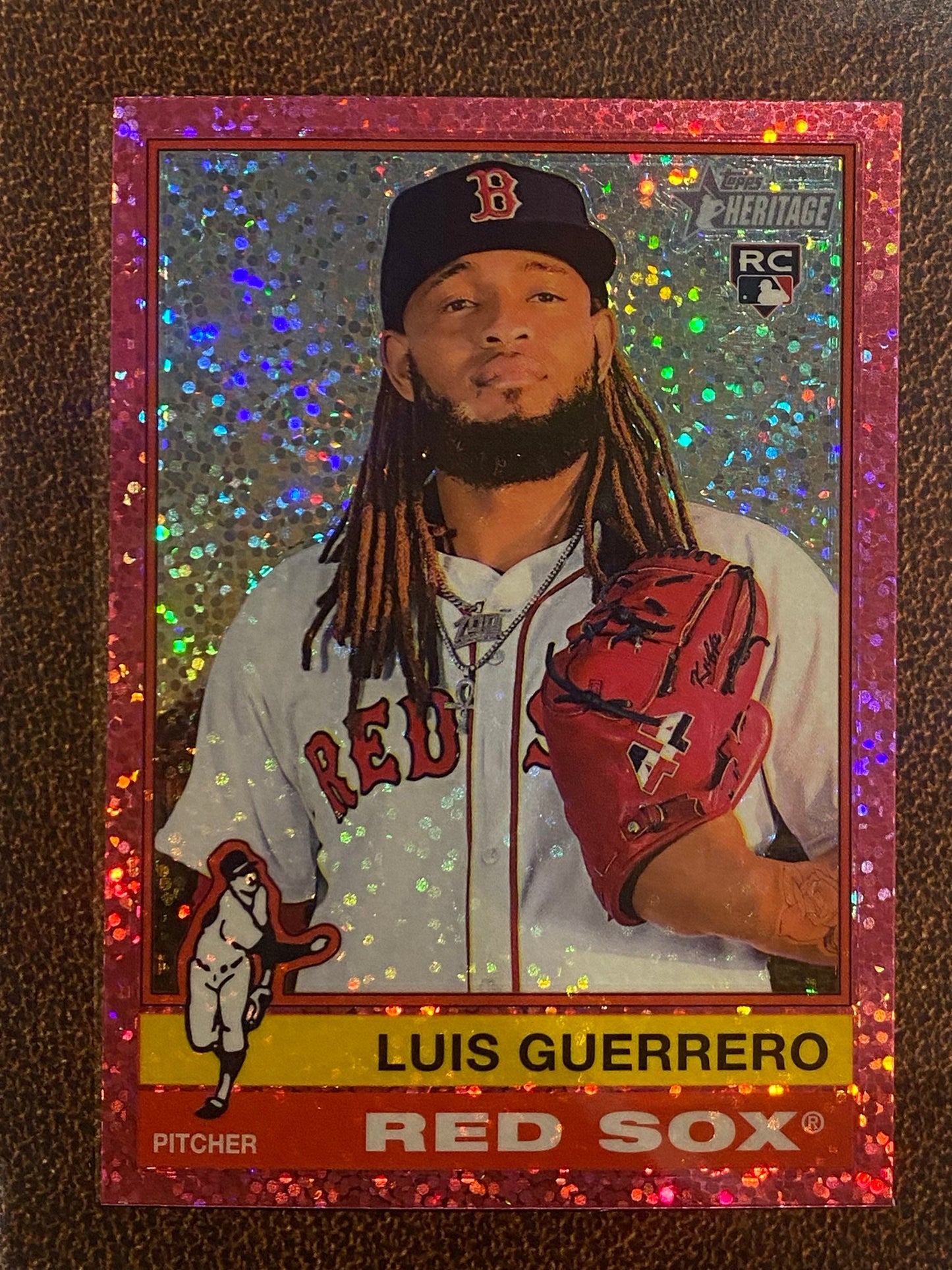 Luis Guerrero - 2025 Topps Heritage - Pink Sparkle - Red Sox