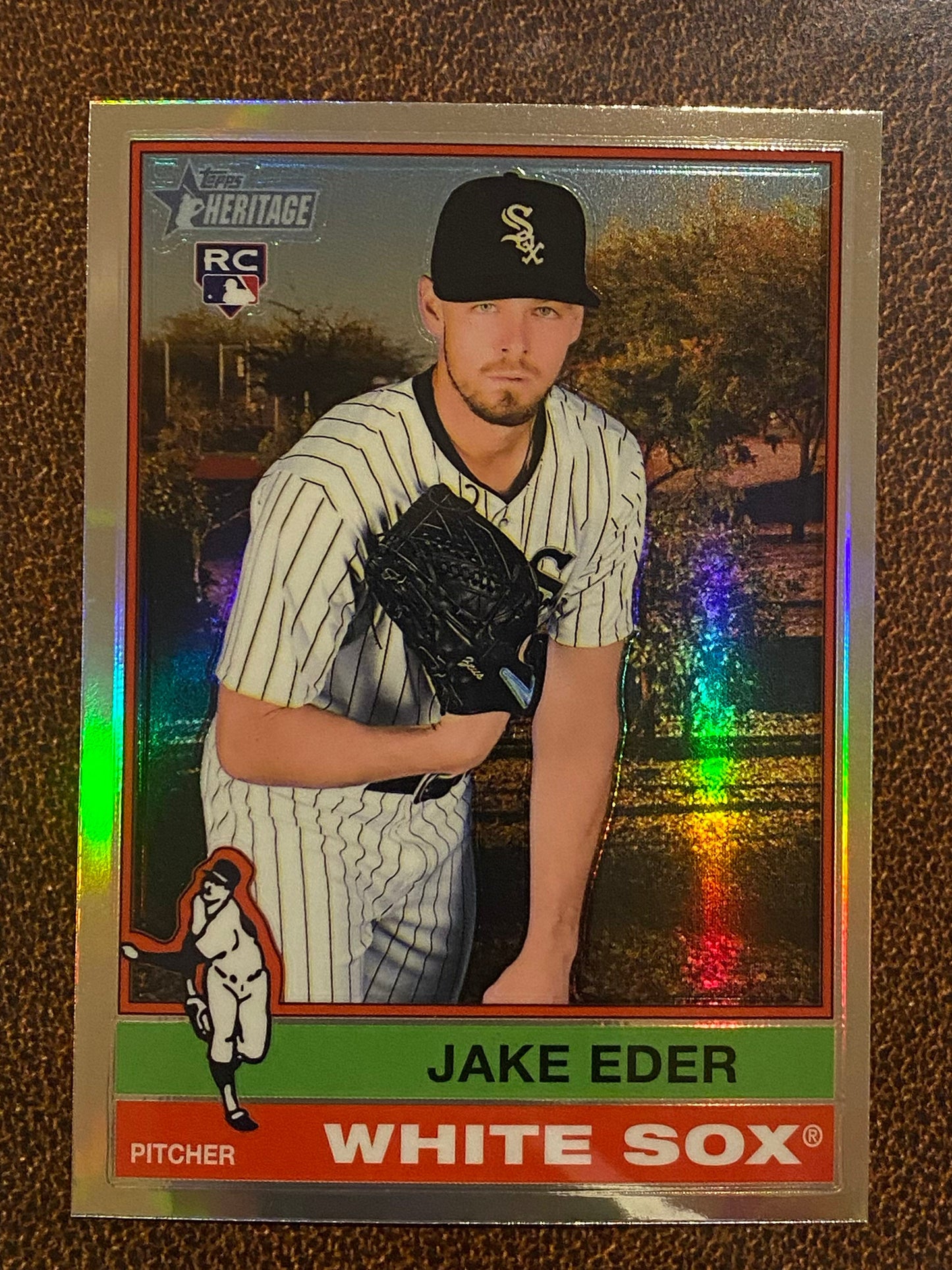 Jake Eder - 2025 Topps Heritage - Refractor - White Sox