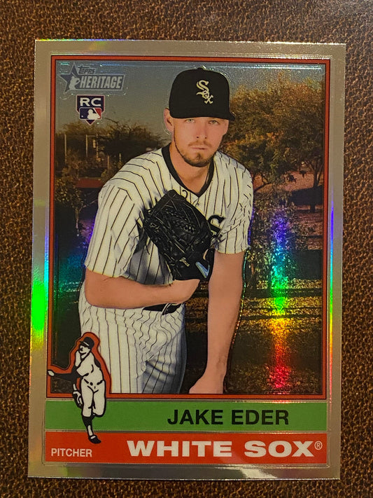Jake Eder - 2025 Topps Heritage - Refractor - White Sox