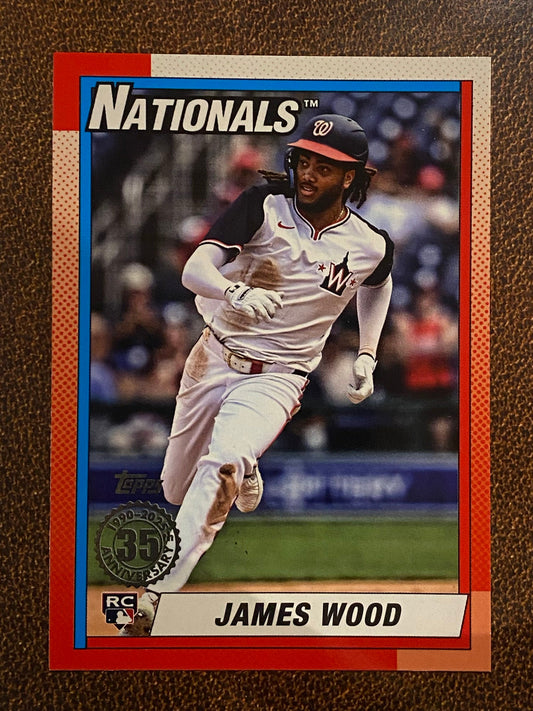 James Wood - 2025 Topps Series 2 - 1990 Insert - Nationals