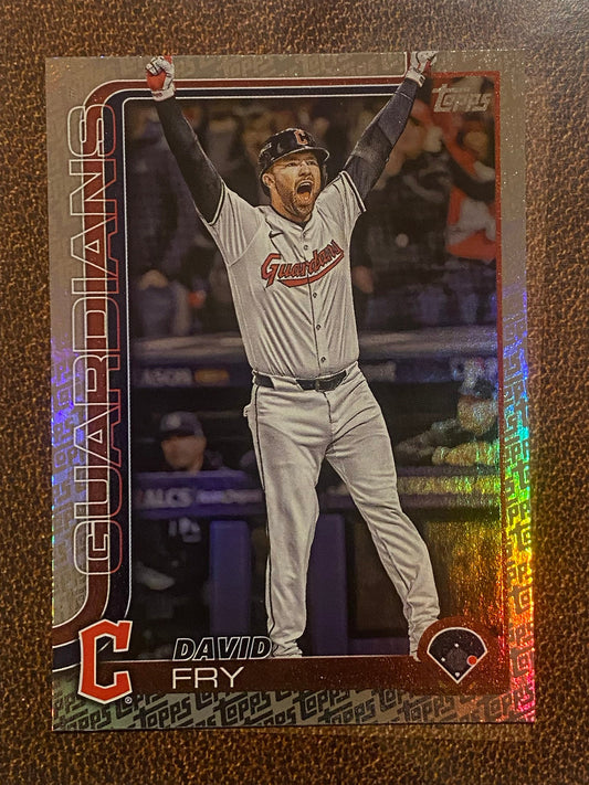 David Fry - 2025 Topps Series 2 - Fanatics Exclusive Topps Foil Border - Guardians