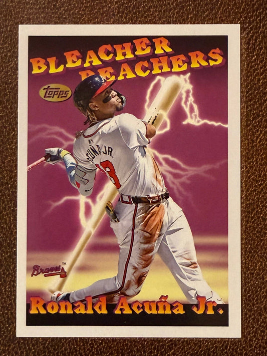 Ronald Acuna Jr. - 2025 Topps Update - Bleacher Reachers Insert - Braves