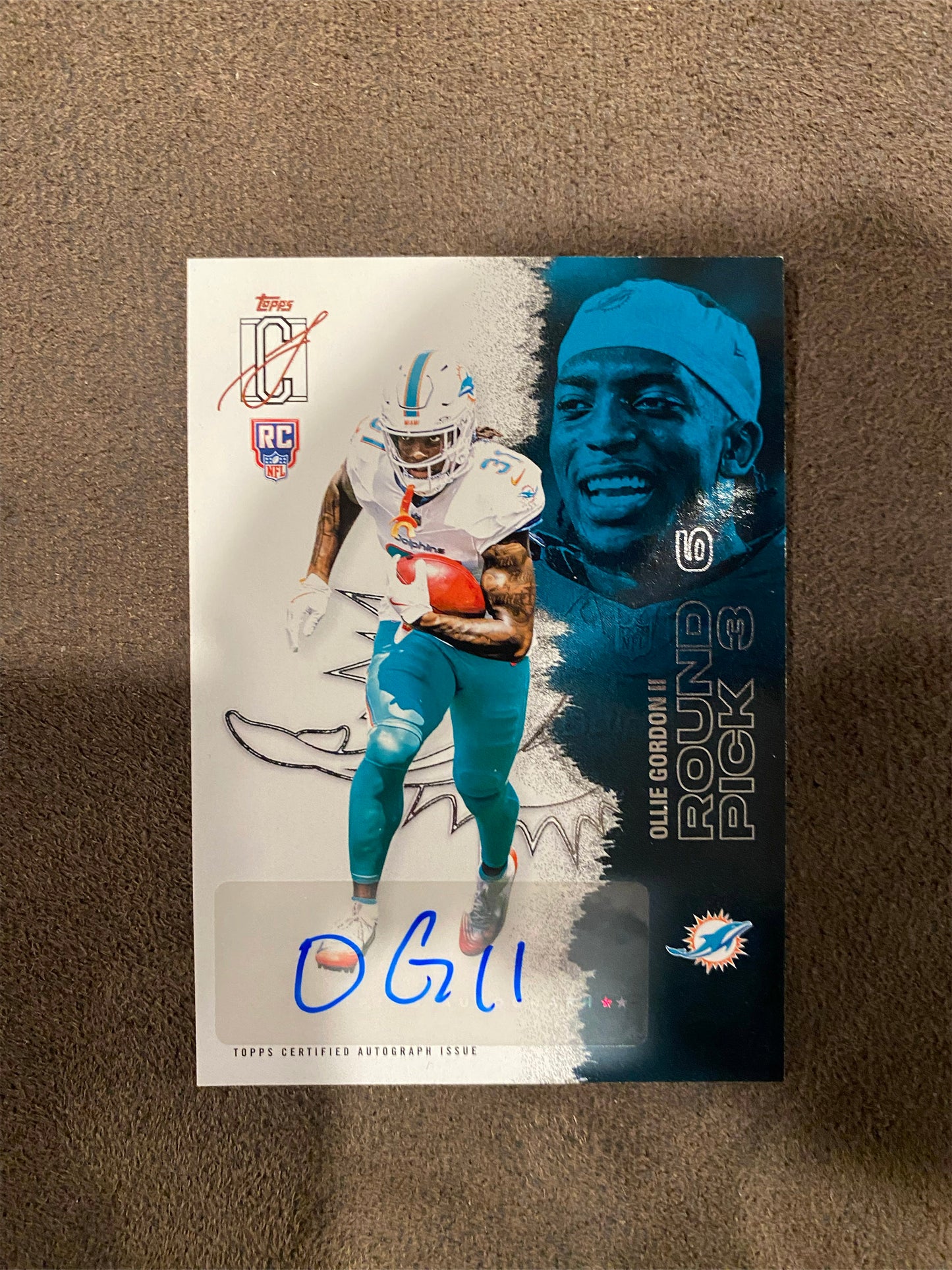 Ollie Gordon II - 2025 Topps Signature Class - Rookie AUTO - Dolphins