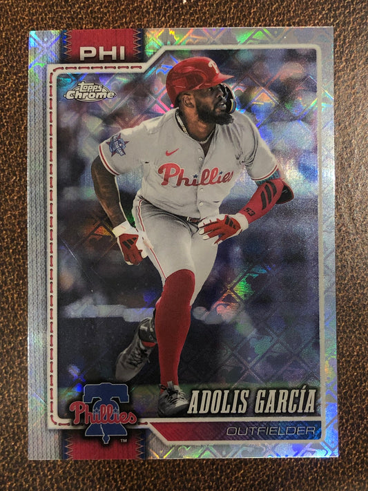 Adolis Garcia - 2026 Topps Chrome Logofractor - Base Logofractor - Phillies