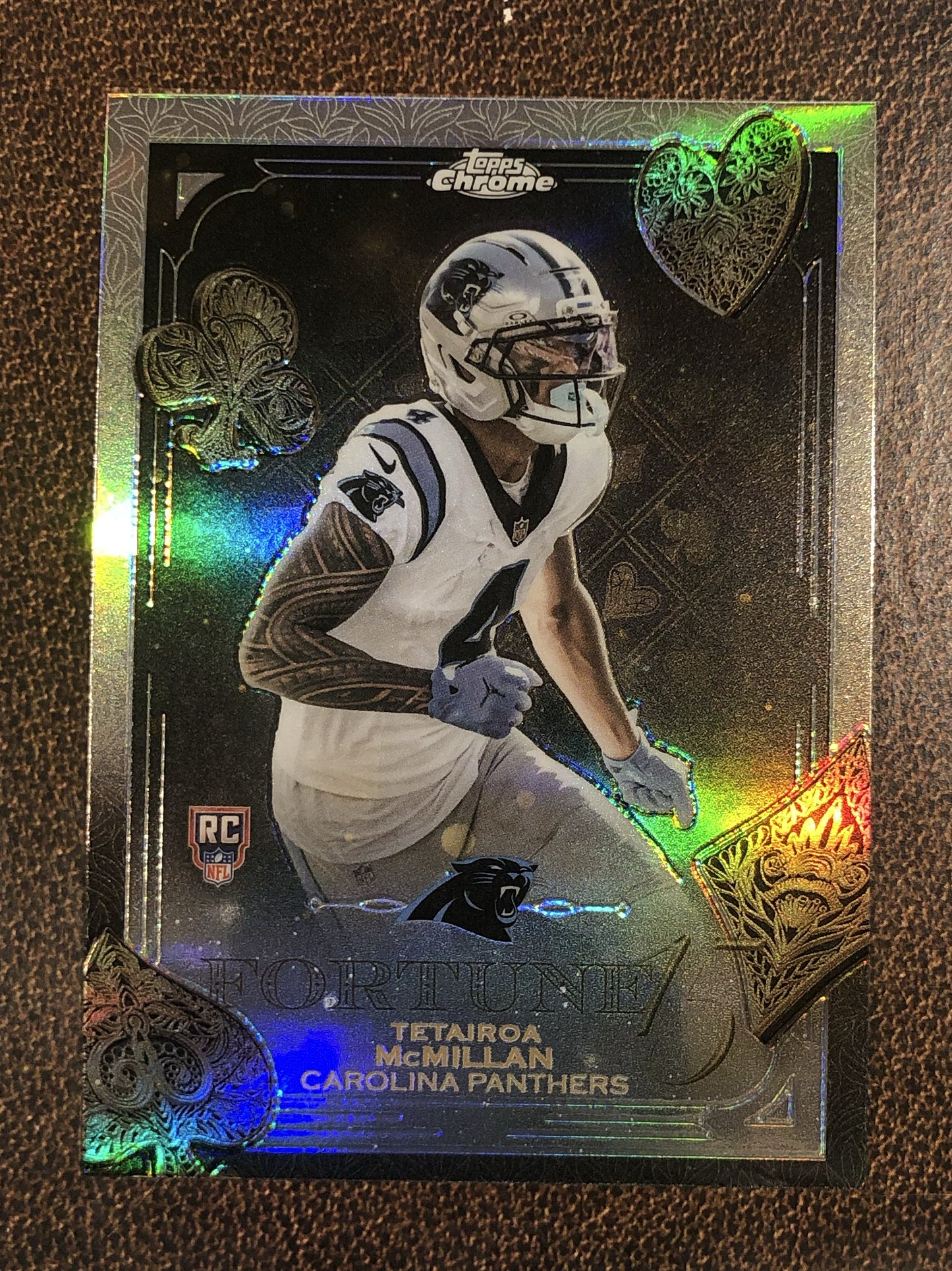 Tetairoa McMillan - 2025 Topps Chrome - Fortune 15 Refractor - Panthers