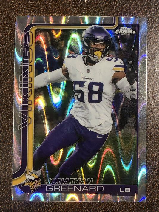 Jonathan Greenard - 2025 Topps Chrome - Raywave Refractor - Vikings