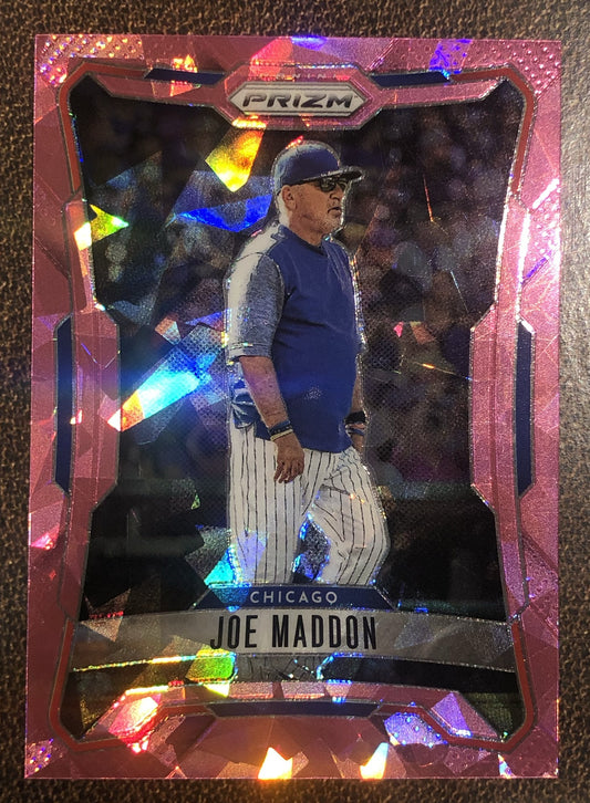 Joe Maddon - 2026 Panini Prizm - Pink Ice - Cubs