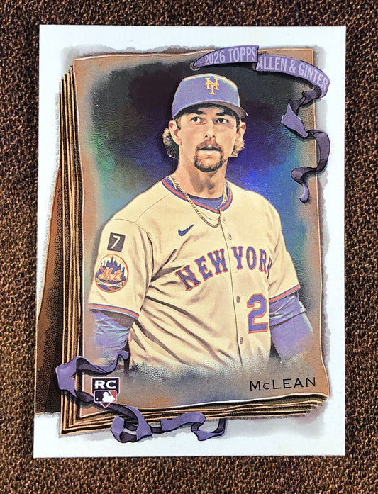 Nolan McLean - 2026 Topps Allen & Ginter - Silver Portrait Foil - Mets